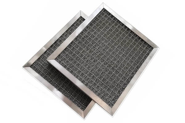 Framed Knitted Mesh Filters