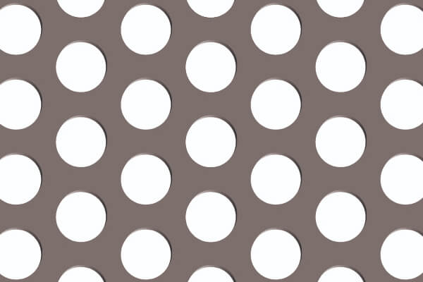 Round hole perforated metal