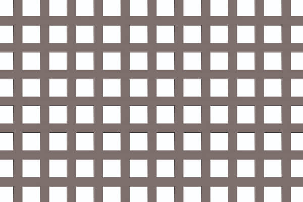 Square hole perforated metal