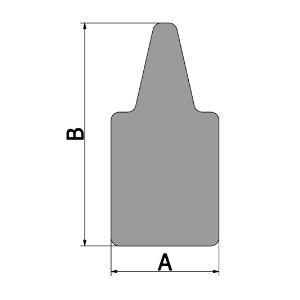 Tapered Wedge Wire Support Profile